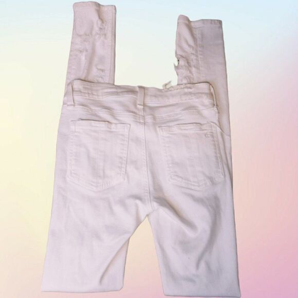Rag & Bone White Thrash Destroyed Skinny sz 24 - Picture 3 of 8